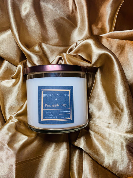 Pineapple Sage 3 Wick Candle